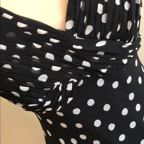 Black and White Cocktail Dress - Picture 3 of 6